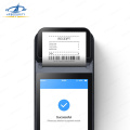 Handheld Barcode Código QR Sistema de POS de impressão digital