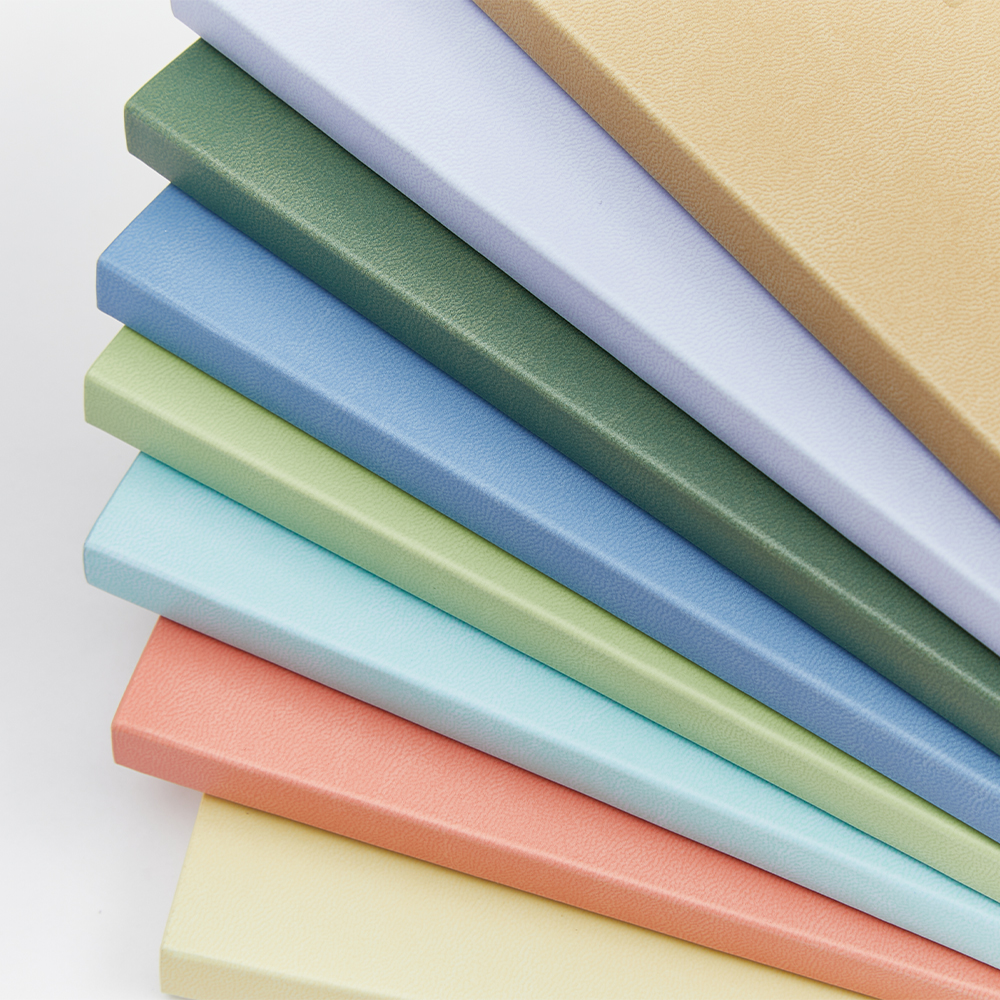 Pu sewing binding notebook letter logo3