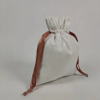 100% Cotton Drawstring Bag Drawstring Party Favor Bag