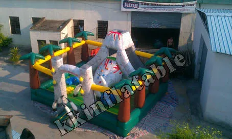 2013 new design inflatable park outdoor playground/fun trampoline bouncer