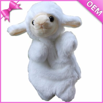 Toys For Kids Pure White Sheep Plush Hand Puppet, Custom Hand Puppet, Plush Sheep Hand Puppet