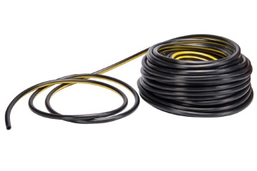 Flexible LPG hose , black cover hose ,smooth fabric braided rubber hose