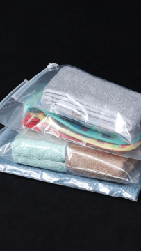 Tas Penyimpanan Ritsleting PET BOPP PE Semi Transparan