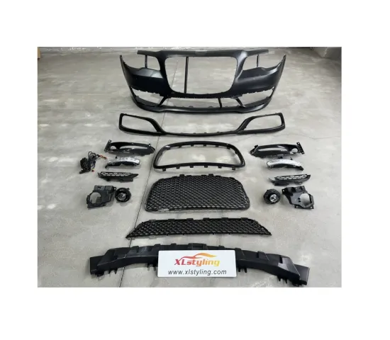XLstyling SRT Style Front Bumper with Fog Lamp and DRL for Chrysler 300C 2012-2023