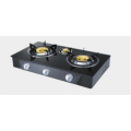 ثلاثة شعلة Glasstop Brass Burner Gas Hob