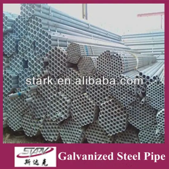 OD 48.3-88.9mm ERW hot dipped galvanized steel pipe in high quality