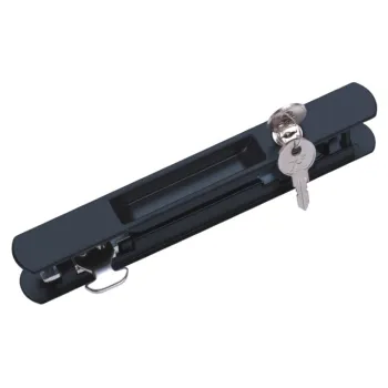High Performance Double Side Zinc Sliding Door Hook Lock with Key SSK004 - For Africa