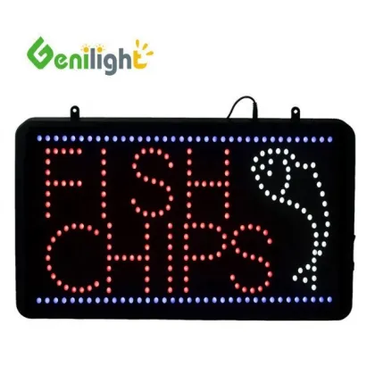 DIY Letter SASHIMI LED Neon Open Sign for Fishing Rod Shop