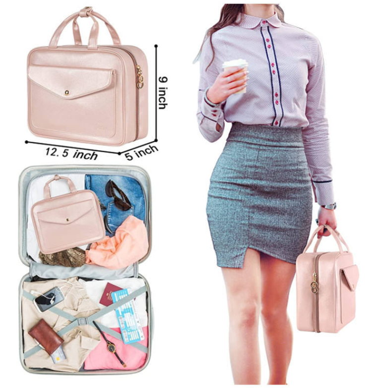 PU Leather Lady Style Travel Cosmetic Bag