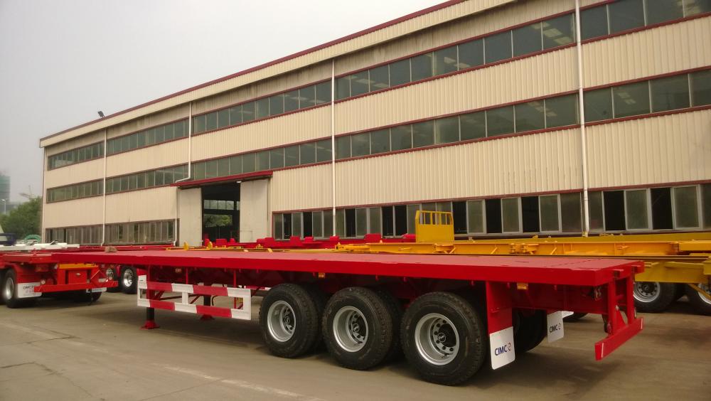 L 40 Tri Axle Flatbed Semi Trailer