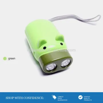 advertising gifts dynamo torch 3led flashlight light green