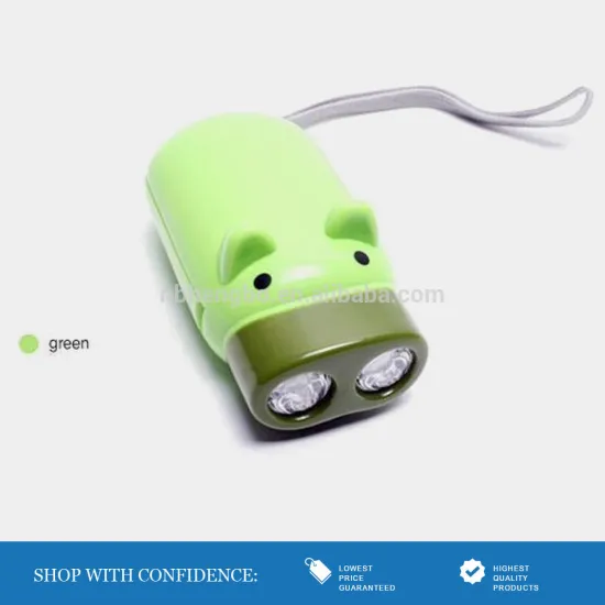 advertising gifts dynamo torch 3led flashlight light green