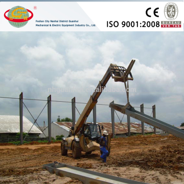 On-site construction portal frame steel structure