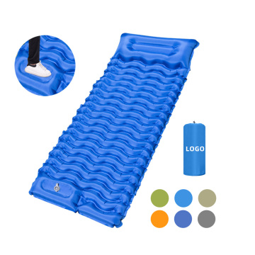 Ultra Light Inflatable Camping Mattress with Pillow and Foot Pump