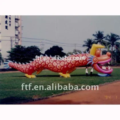 Keen inflatable toys stuffed green dragon