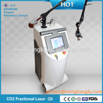 2014 high performance rf co2 fractional laser beauty equipment/3 years warranty