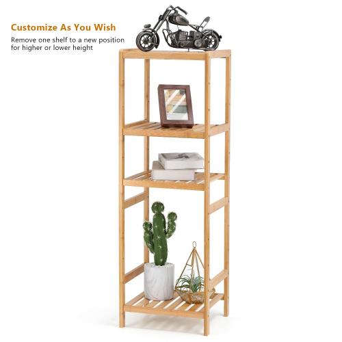 Freestanding 4-Tier Storage Rack Shelving Unit