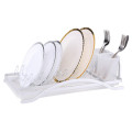 single tier aluminum dish drying rack