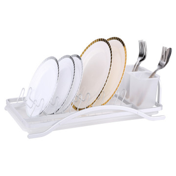 single tier aluminum dish drying rack