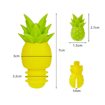 Funny Pineapple Silicone Wine Bottle Stoppers