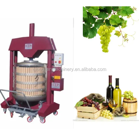 Basket Type Ice Wine Press Machine: Ice Grape Crushing Machine