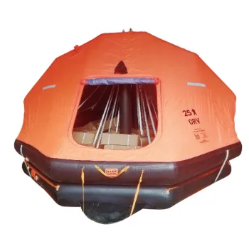 Auto-Inflating Emergency Life Raft System for Offshore Oil Platforms