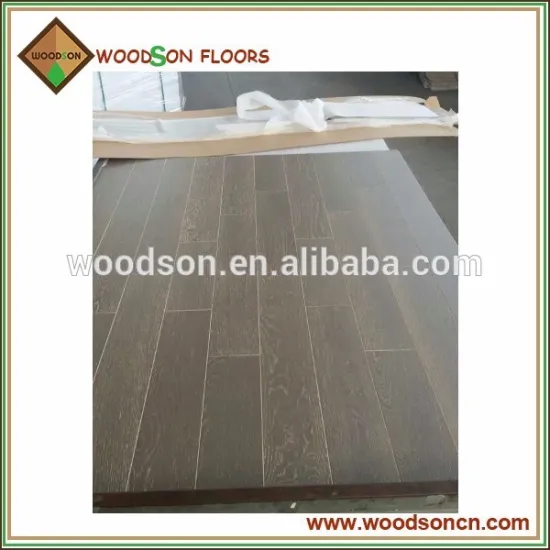 Big Width Charcoal Grey Oak Engineered Flooring Parquet