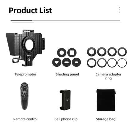 Portable DSLR Recording Teleprompter with Remote Control