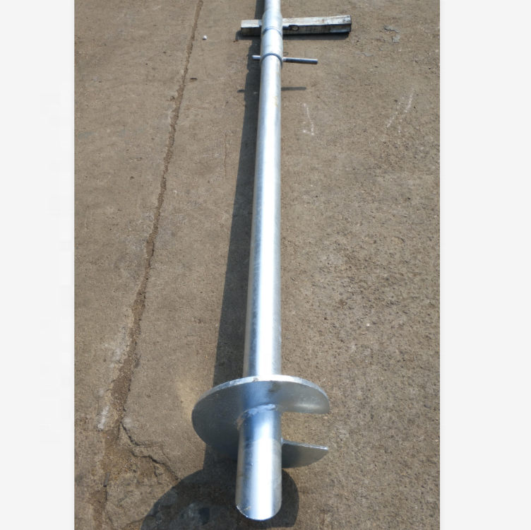 Screw Pile Foundation Steel Ground Anchor Mounting System