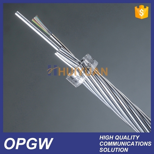 HUIYUAN 2-48 G652D OPGW-90 opgw fiber cable manufacturers usa