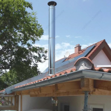 Chimney 5 inch 90 ° tee với nắp (phụ kiện)