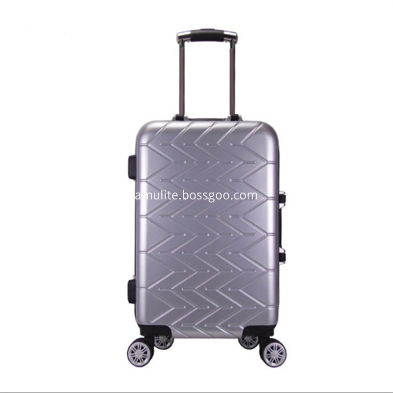 Silvery Pvc Luggage