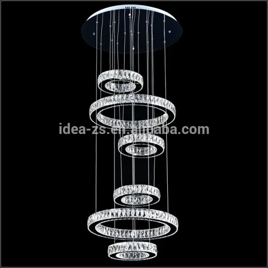 circle crystal chandelier for decorative lamp
