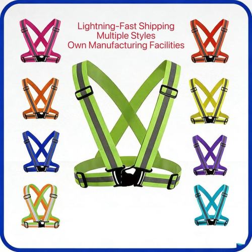 Colete reflexivo flexível para serviço de patrulha