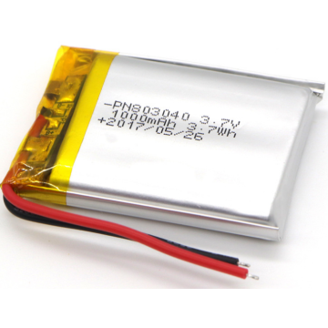 1000mAh Lithium Ion Polymer Battery For Speakers (LP3X4T8)