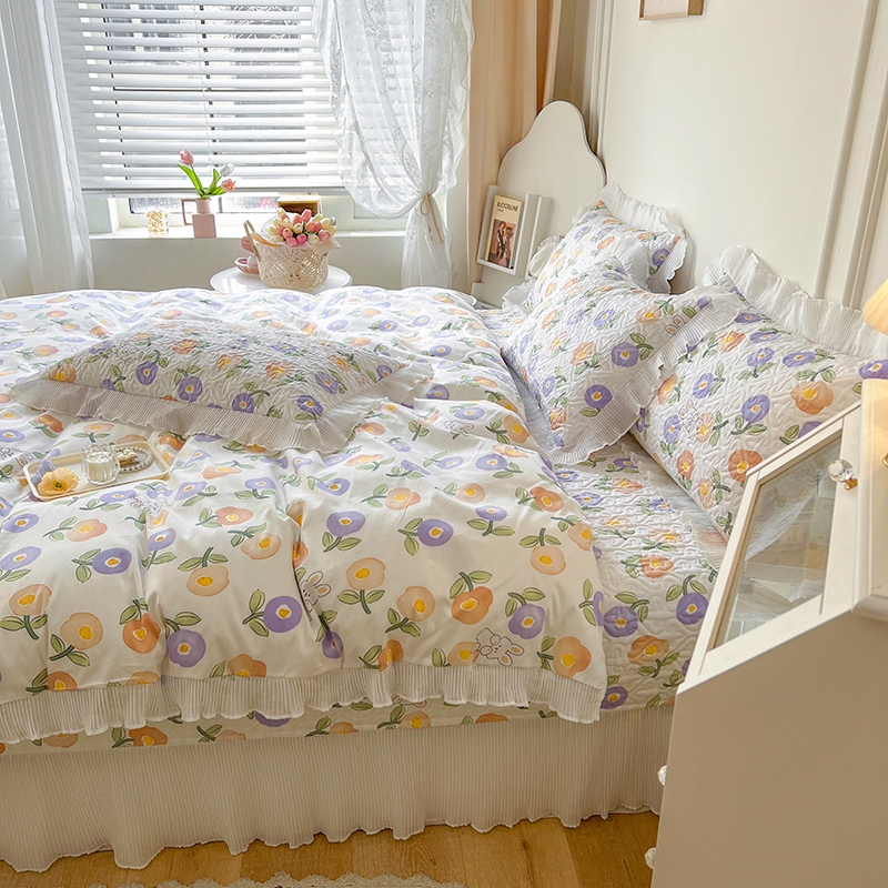 100% microfiber Quilt Bedspread Comforter Bedding Sets