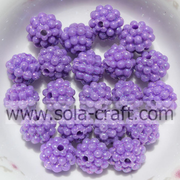 Newest Decorative Artificial Purple Color Berry Shape Beads