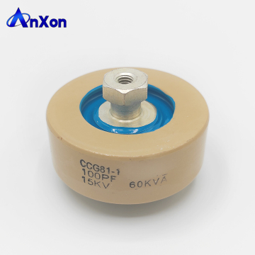 High Power Plate Ceramic Capacitor (HP Capacitor) - CCG81-1 / DT60 15KV 100PF 60KVA: Technical Specifications and Applications