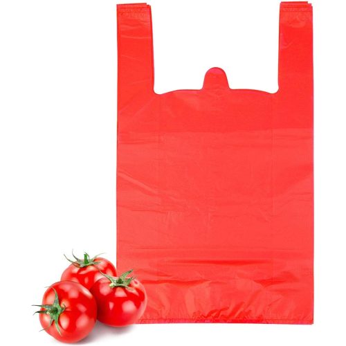 White Thank You T-Shirt Shipping Grocery Store Packaging Large Plastic Bag with Handles