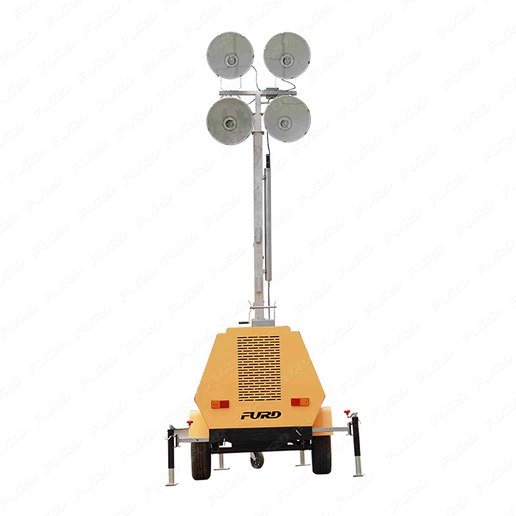 Mobile diesel generator 9m light tower with cheap price