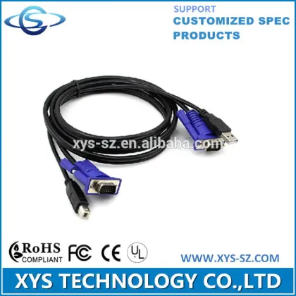 Factory sale usb 2.0 kvm cable