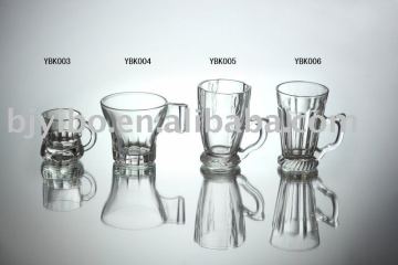 Transparent coffee glass cup
