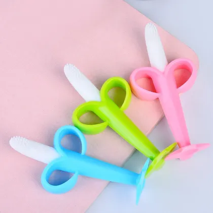 Wholesale Silicone Baby Toothbrush Teether Toys - Banana Fruit Design