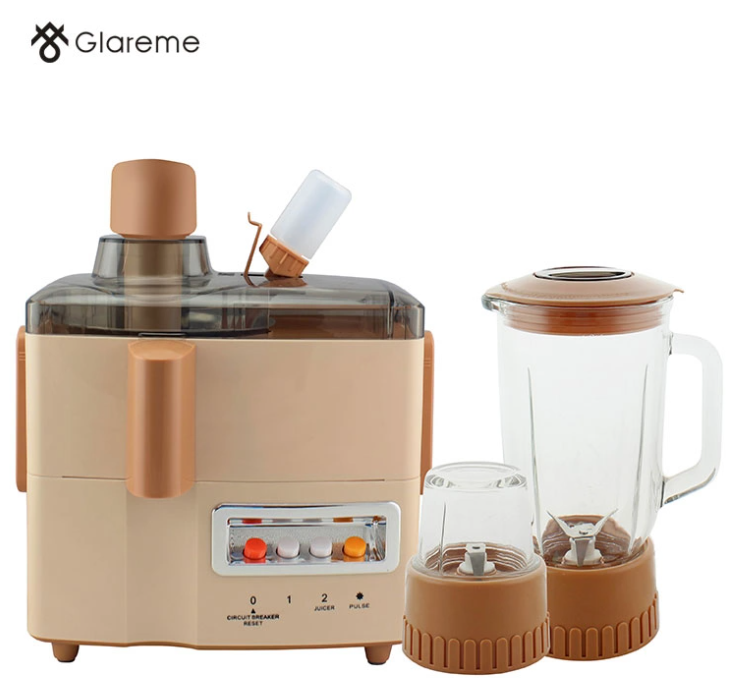 Juicer 3 dalam 1 dengan balang kaca 1.5L