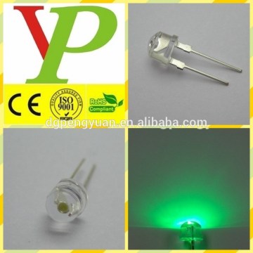 8mm 0.5w high power green dip led