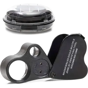 30X 60X Jewelry Loupe Magnifier with Storage Box: Enhanced Detail for Precious Stones and Gems
