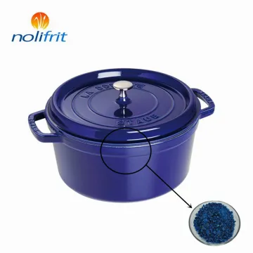 China Factory Supply Majolica Blue Enamel Frit for Coat Covers