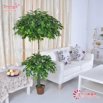 SJH082730 artificial ficus tree mini indoor ficus trees fake banyan ( ficus )tree in pot