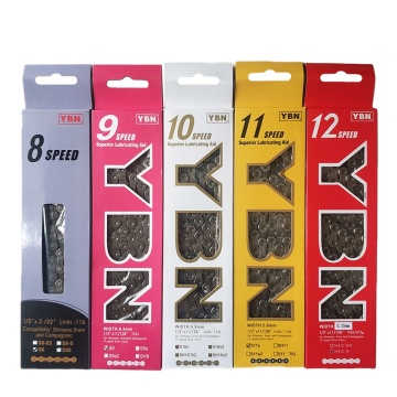 YBN Silver S11s 11-Speed Hollow Bicycle Chain with 116 Links: Ideal for M7000, XT MTB, and Road Bikes