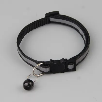 Upgraded Reflective Nylon Cat Collar with Bell - Safe & Breakaway